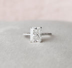3.50 CT Radiant Cut Pave Moissanite Engagement Ring