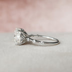 5.0 CT Cushion Moissanite Dainty Style Engagement Ring