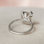5.0 CT Radiant Moissanite Halo Setting Engagement Ring