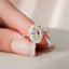 5.0 CT Oval Cut Moissanite Dainty Style Engagement Ring
