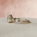1.50 - 3.50 CT Oval Cut Dainty Moissanite Engagement Ring