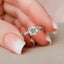 1.0 CT Cushion Cut Nature Inspired Moissanite Engagement Ring