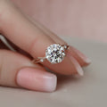 2.50 CT Round Moissanite Nature Inspired Twig Style Engagement Ring
