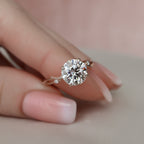 2.50 CT Round Moissanite Nature Inspired Twig Style Engagement Ring