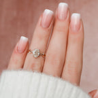 1.0 CT Oval Cut Twig Moissanite Nature Inspired Engagement Ring