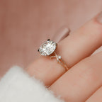 2.50 CT Round Moissanite Nature Inspired Twig Style Engagement Ring