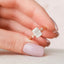 2.0 CT Radiant Cut Moissanite Nature Inspired Engagement  Ring