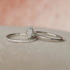 1.50CT Oval Cut Moissanite Solitaire Bridal Ring Set
