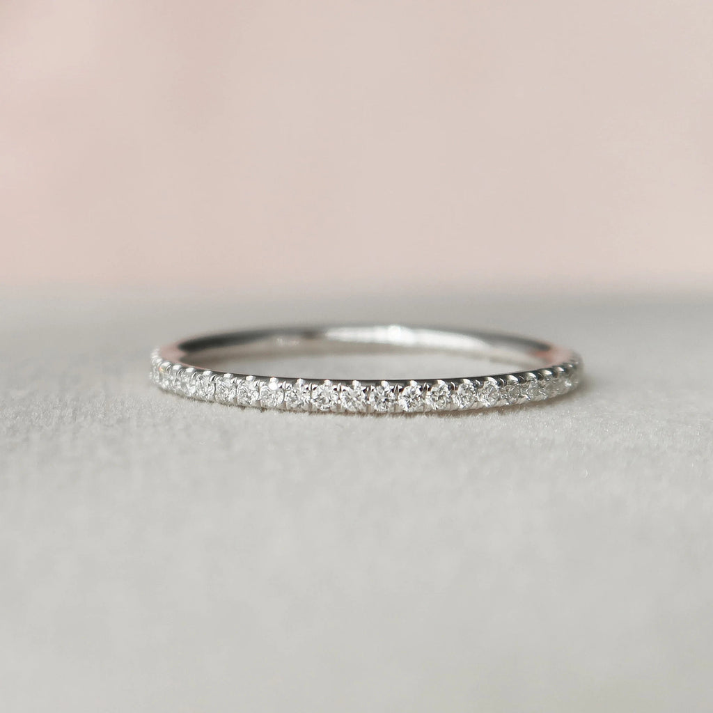 1.0CT Radiant Cut Moissanite Hidden Halo Bridal Ring Set