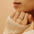 0.33 TCW Round Cut design Moissanite Wedding Band