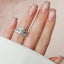 2.50CT Round Cut Moissanite Pave Bridal Ring Set