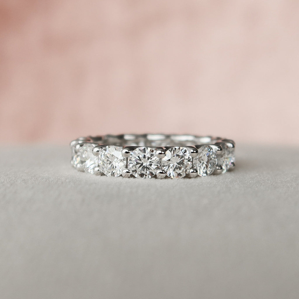 3.0CT Oval Cut Moissanite Pave Bridal Ring Set