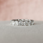 3.0CT Oval Cut Moissanite Pave Bridal Ring Set