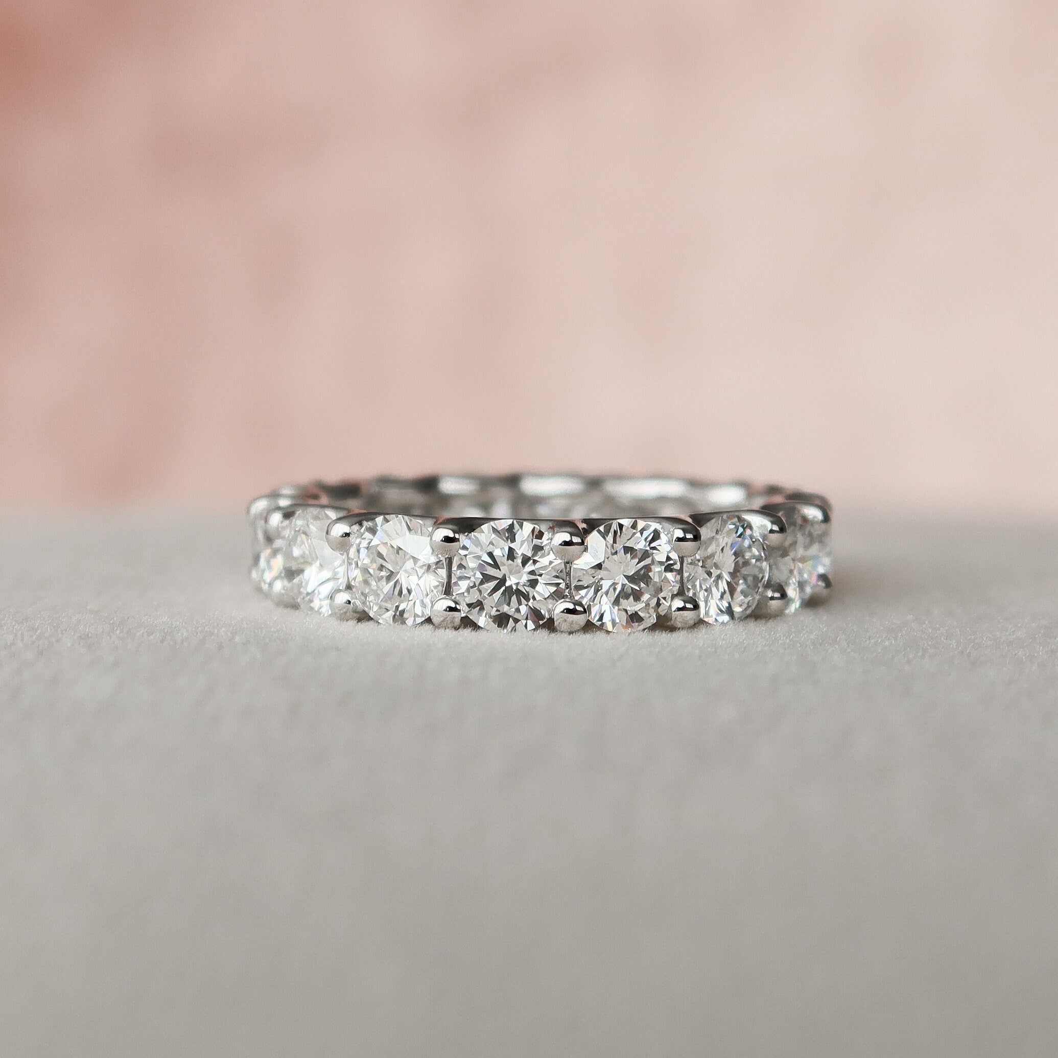 3.0CT Oval Cut Moissanite Pave Bridal Ring Set