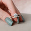 1.50CT Round Brilliant Cut Moissanite Dainty Bridal Ring Set