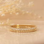 0.33 TCW Round Cut design Moissanite Wedding Band