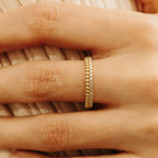 0.33 TCW Round Cut design Moissanite Wedding Band