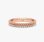 0.33 TCW Round Cut design Moissanite Wedding Band