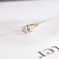 Solid Gold Elongated Cushion Moissanite Engagement Ring, Promise Ring