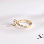 Solid Gold Asscher Cut Moissanite Engagement Ring, Promise Ring