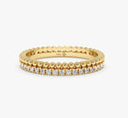 0.33 TCW Round Cut design Moissanite Wedding Band