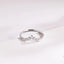Moissanite Crown Ring, Solid Gold Stacking Ring, Dainty Wedding Band,