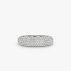0.52 TCW Round Cut Cigar Moissanite Wedding Band