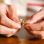 Radiant Cut Moissanite Wedding Band Set, Engagement Ring