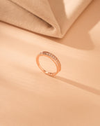 0.25 TCW Round Minimalist Moissanite Wedding Band