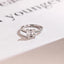 Solid Gold Asscher Cut Moissanite Engagement Ring, Promise Ring, Gift for Her