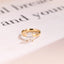 Solid Gold Band Radiant Cut Moissanite Engagement Ring, Promise Ring