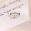 Solid Gold Asscher Cut Moissanite Engagement Ring with Hidden Halo
