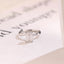 Solid Gold Emerald Cut Moissanite Engagement Ring with Hidden Halo, Promise Ring