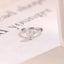 Solid Gold Emerald Cut Moissanite Engagement Ring, Twisted Band Promise Ring