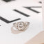 Solid Gold Elongated Cushion Moissanite Engagement Ring, Promise Ring for Her