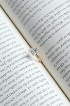 Solid Gold European Shank Elongated Cushion Moissanite Engagement Ring, Promise Ring