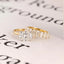 Solid Gold Two Tone Oval Moissanite Engagement Ring Set