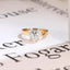Solid Gold 4mm Heart Cut Moissanite Engagement Ring