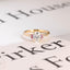 Solid Gold Oval Cut Moissanite Engagement Ring, Anniversary Gift for Her