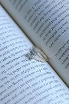 Solid Gold 3mm Band Elongated Cushion Cut Moissanite Engagement Ring, Anniversary Gift for Her