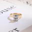 Solid Gold 3mm Band Elongated Cushion Cut Moissanite Engagement Ring, Anniversary Gift for Her