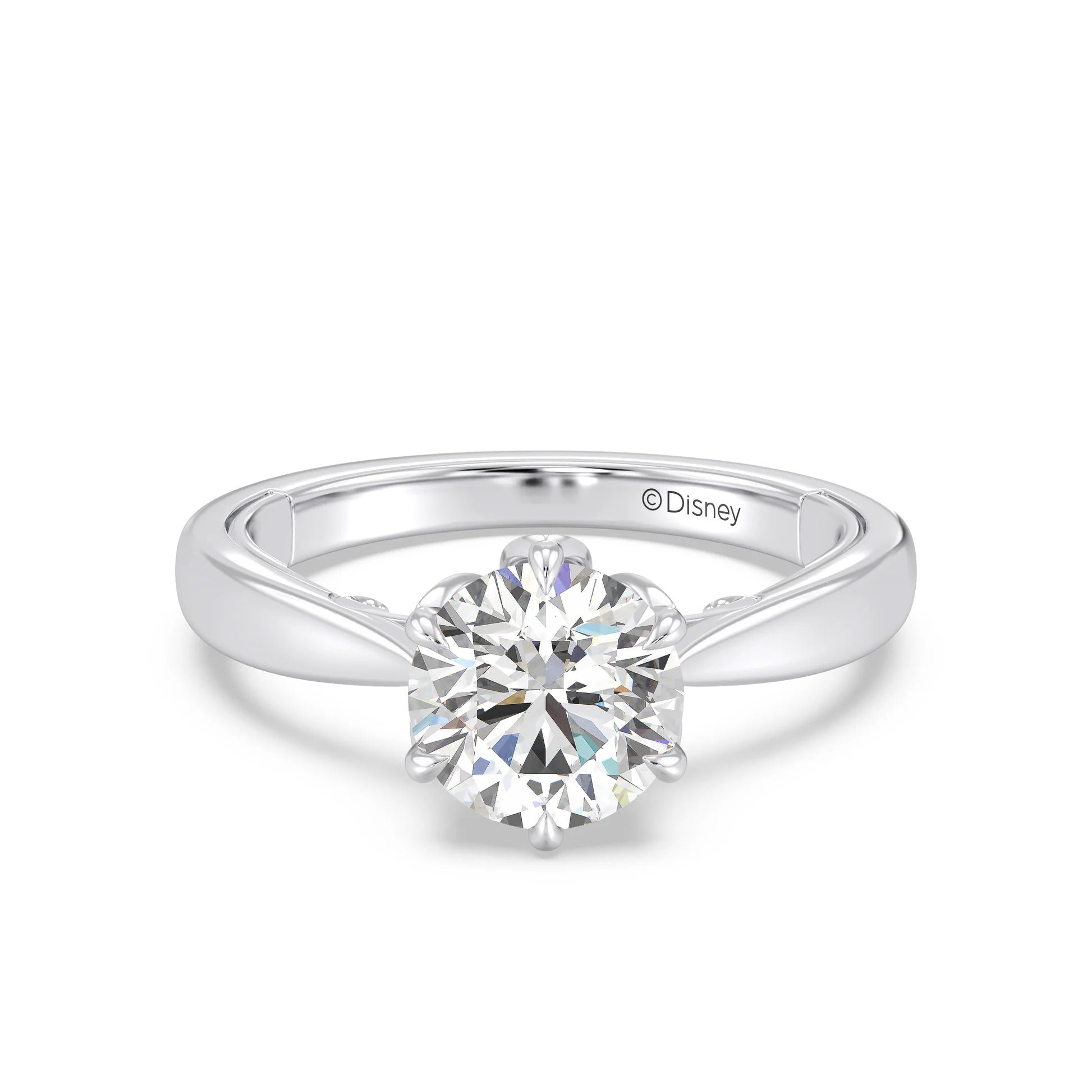 Enchanted Star Diamond With Gold, Disney’s Rapunzel Six-Prong Studded Solitaire Engagement Ring