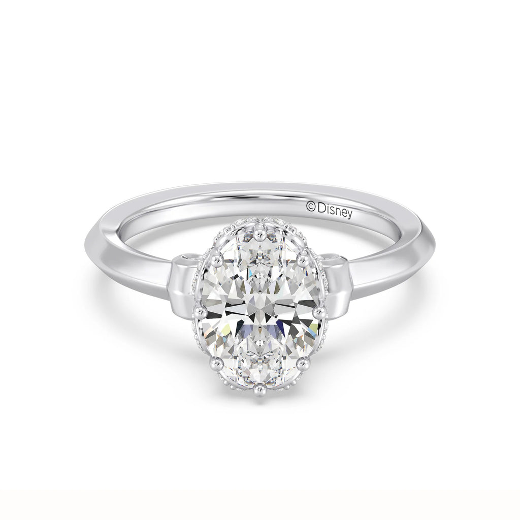 Enchanted Star Diamond And Gold, Disney’s Cinderella Knife-Edge Solitaire Engagement Ring