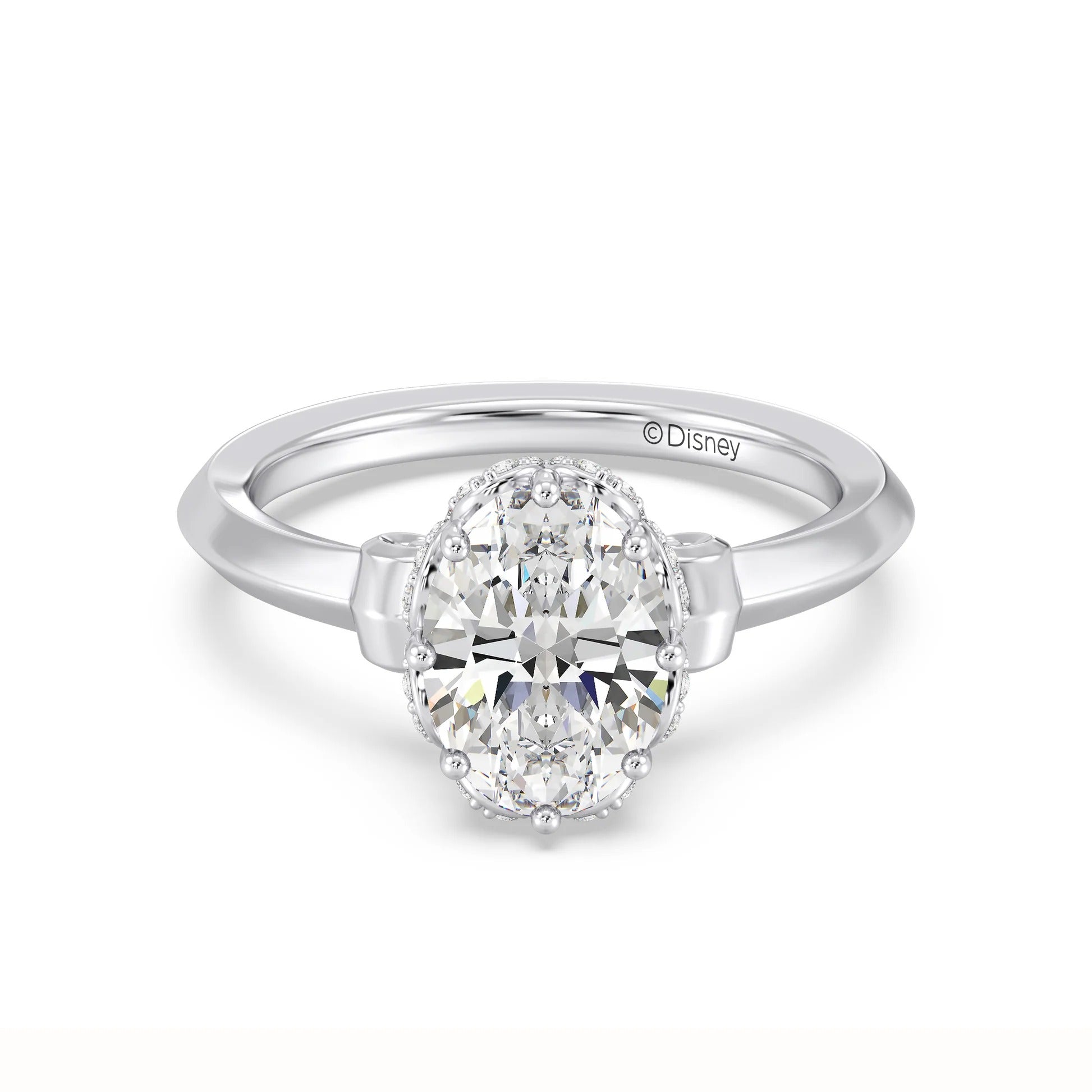 Enchanted Star Diamond And Gold, Disney’s Cinderella Knife-Edge Solitaire Engagement Ring