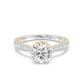 Enchanted Star Diamond And Gold Disney Princess Belle Vintage Ballroom Engagement Ring
