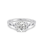 Enchanted Star Diamond And Gold Disney Princess Merida Celtic Solitaire Engagement Ring