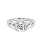 Enchanted Star Diamond And Gold Merida Celtic Hidden Pavé Engagement Ring