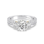 Enchanted Star Diamond And Gold Disney Princess Rapunzel Vintage Oval Three Stone Engagement Ring