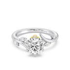 Enchanted Star Diamond And Gold Disney Princess Rapunzel Classic Vine Engagement Ring