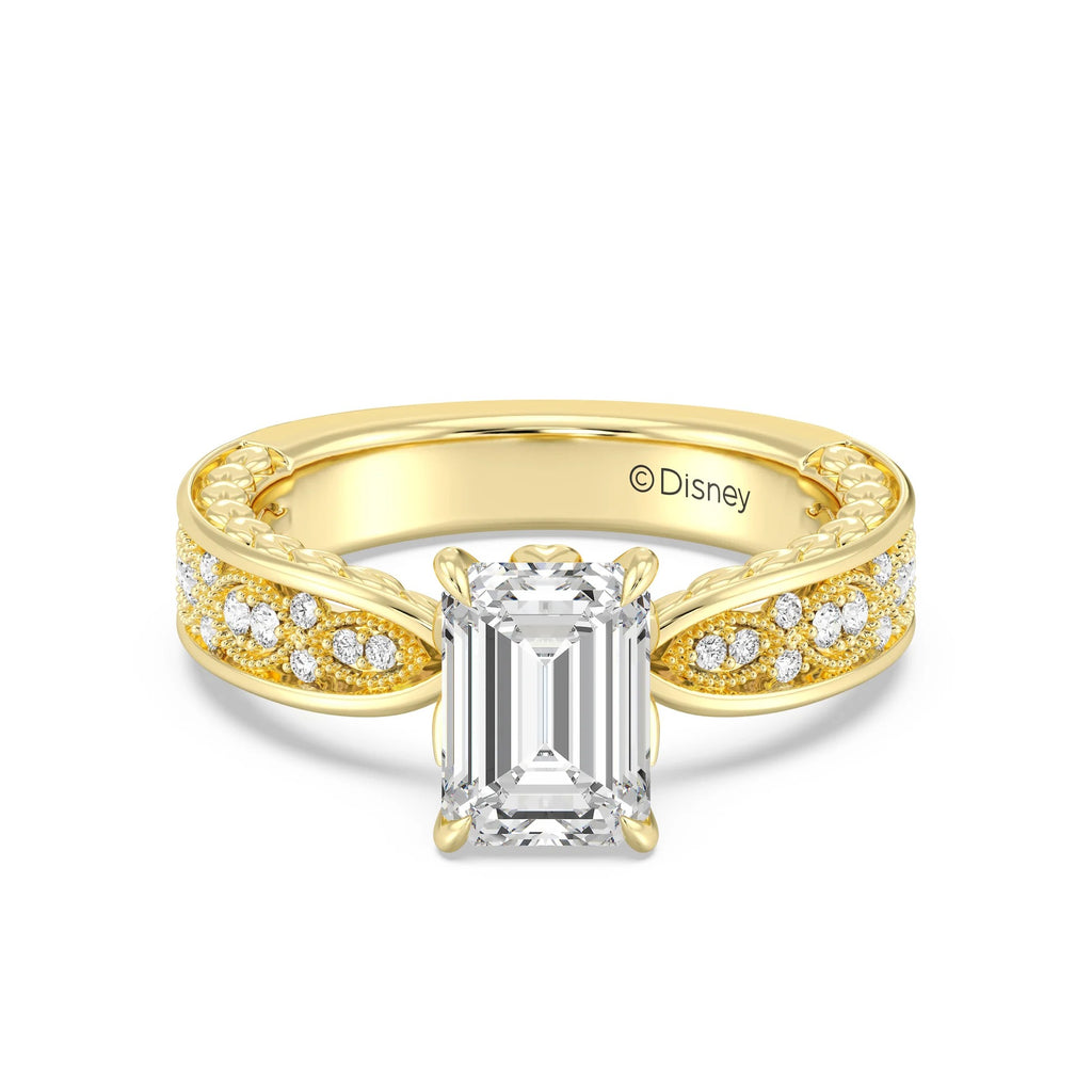 Enchanted Star Diamond And Gold Disney Princess Anna Vintage Engagement Ring
